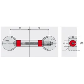 Hettich Arbeitsplattenverbinder AVB 5 150 mm