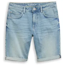 Tom Tailor Herren TTJOSH REGULAR SLIM Jeans Shorts, blau, Uni, Gr. 31