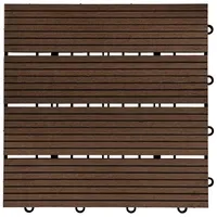 Home Deluxe WPC Bavaro dunkelbraun 30 x 30 x 2,2 cm 9 St.