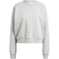 Adidas Damen Pullover W SL FC Sweatshirt IX7943 S - Medium Grey Heather/White