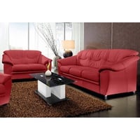 sit&more Polstergarnitur »Top Savona«, Kunstleder SOFTLUX® (2-tlg.), aus je einem 2- und 3-Sitzer, rot