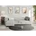 s-style möbel - Modernes Ecksofa mit Ottomane aus Hellgrau Cord-Stoff mit bequemem Sitz - Ottomane links - Grau