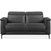 2-Sitzer PLACES OF STYLE "Lund", grau, B:160cm H:97cm T:100cm, Echtleder 100% Echtleder, Kunstleder 100% Polyurethan, Sofas, manueller od. elektrischer Relaxfunktion und USB-A