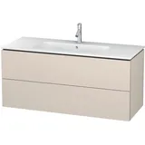 Duravit Waschtischunterschrank 2 Auszüge 122 x 48,1 cm Taupe Supermatt