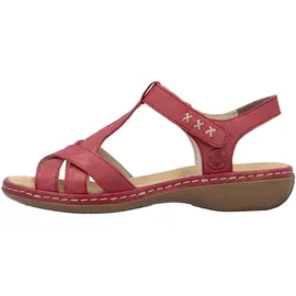 Rieker 65919 cuir 3 cm rouge - 37, Rot - 37 EU
