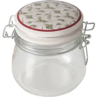 Boltze Glasbehälter mit Porzellandeckel CHARLENE, 450 ml