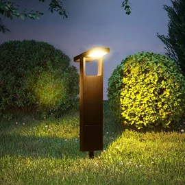 Lumisky Solarleuchte Kunststoff Höhe 49 cm 2er Set schwarz