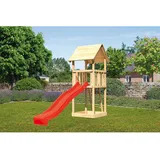 Akubi Spielturm Lotti Set A mit Rutsche rot 89342