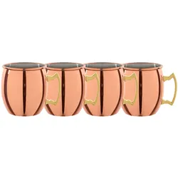 4-er Set Mini Moscow Mule Becher