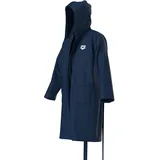 Arena Unisex Compact Microfiber Robe Mantel, blau - Navy-white - L