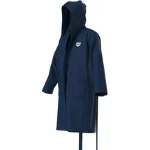 Arena Unisex Compact Microfiber Robe Mantel, blau - Navy-white - L