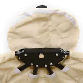 Outsunny Hängesessel oval Khaki 1-Sitzer mit Gestell