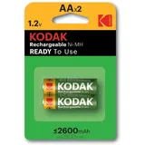 Kodak Akku-Batterien AA Mignon NI-MH 2600 mA, 2-er Pack