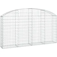 vidaXL Gabione mit Hochbogen 200 x 30 x 120 cm