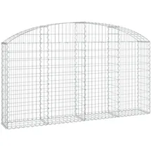 vidaXL Gabione mit Hochbogen 200 x 30 x 120 cm
