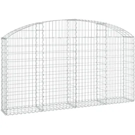 vidaXL Gabione mit Hochbogen 200 x 30 x 120 cm
