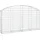 vidaXL Gabione mit Hochbogen 200 x 30 x 120 cm