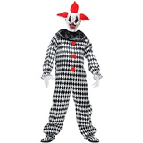 Widmann - Kostüm Circus Clown, Overall, Killer Clown, Horrer, Halloween, Karneval