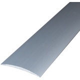 PROVISTON | Übergangsprofil Breite:50 mm Höhe:5 mm Länge:1000 mm Metallprofil Bodenprofil Ausgleichsprofil Aluminium eloxiert Silber Selbstklebend 1