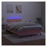 vidaXL Boxspringbett 120 x 200 cm Rosa
