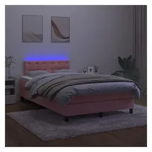 vidaXL Boxspringbett 120 x 200 cm Rosa