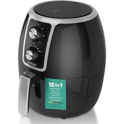 Heinrich ́s Heißluftfritteuse HFR 8211, 1500,00 W, Air fryer, Luftfritteuse, Timerfunktion, Fritteuse schwarz