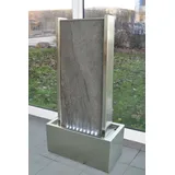 Köhko Wasserfall Kombination Naturstein Edelstahl LED