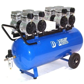 Apex Digital Druckluft Kompressor Silent Leise V8 360/8/90W Ölfrei Flüster Kompressor 4PS