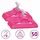vidaXL 50 Stk. Kleiderbügel-Set Anti-Rutsch Rosa Samt