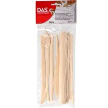 Das Modellierwerkzeug F688500, Set, 7-tlg., 6 Modellierstäbe, 1 Rolle, aus Holz