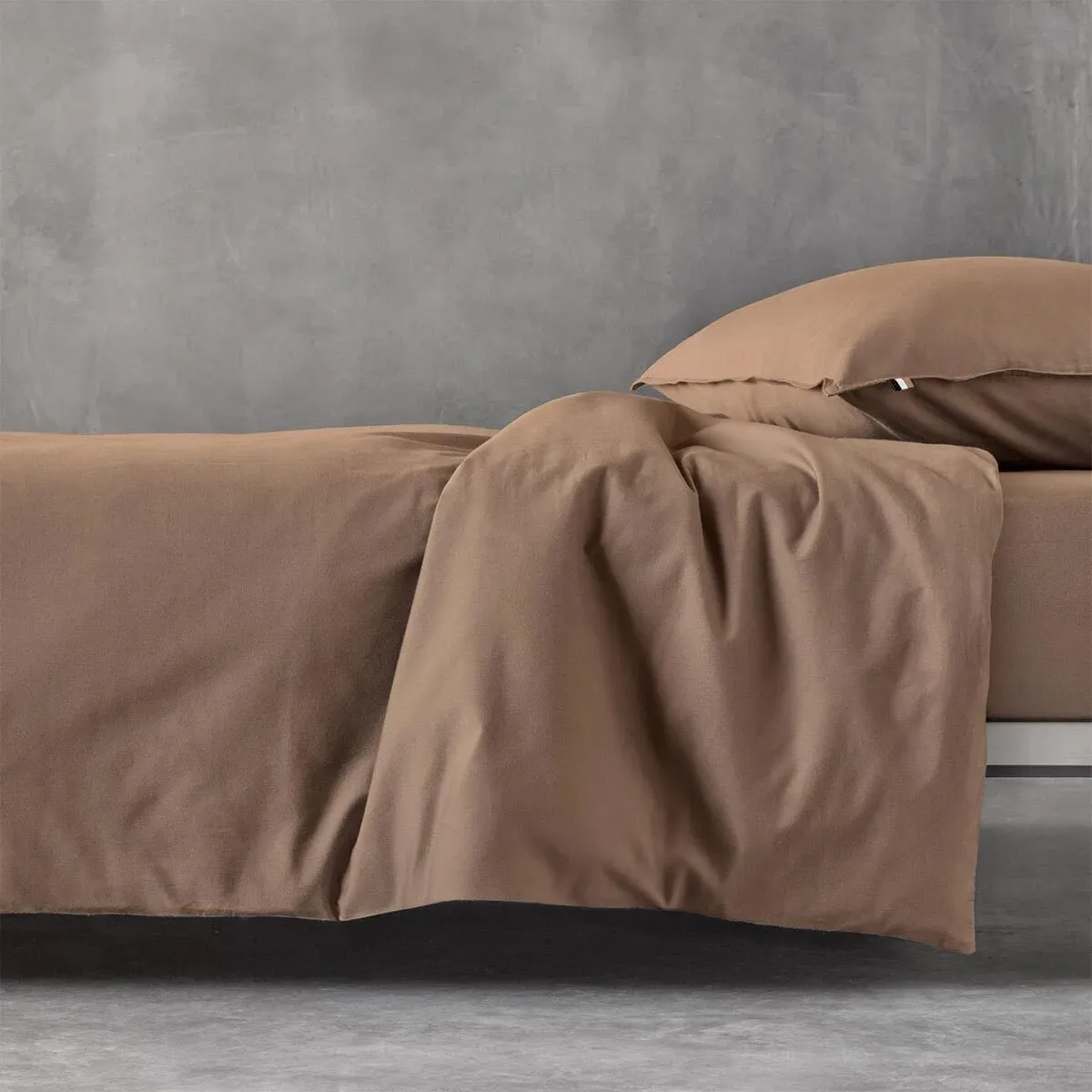 Hugo Boss Home Satin Bettwäsche BeBoss 135x200 cm + 80x80 cm | camel - braun