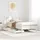vidaXL Massivholzbett 100 x 200 cm Weiß