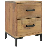 VidaXL Nachttisch Braun 36x30x45 cm Massivholz Kiefer