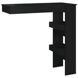 vidaXL Wand-Bartisch 102 x 45 x 103,5 cm Schwarz