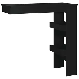 vidaXL Wand-Bartisch 102 x 45 x 103,5 cm Schwarz