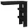 vidaXL Wand-Bartisch 102 x 45 x 103,5 cm Schwarz