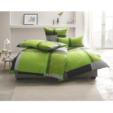 My Home Bettwäsche »Nina im sportlichen Karo Design, aus 100% Baumwolle, Bettwäsche-Set in Linon oder Biber Qualität, Bett- und Kopfkissenbezug mit Knöpfen, nachhaltig«, (2 tlg.), grün