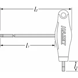HAZET Bithalter 811BML 1/4 Zoll (6,3 mm) Sechskant 210 mm