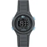 Lacoste LC33 Digitaluhr 0 mm Silikonarmband Dunkelgrau