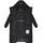 Navahoo Damen langer Wintermantel warmer Steppmantel mit 2-Wege-Reißverschluss und verstellbarer Kapuze Taublüte XIV Black Gr. 5XL - 5XL