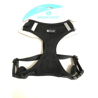 Petlando Mesh Vest Geschirr schwarz L