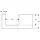 Geberit Waschtisch-Platte One 105x3x47cm, Eiche/Mela Holz, Ausschn li