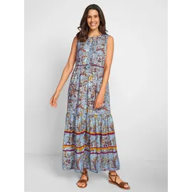 Inspirationen Druckkleid Etuikleid Zartmint/Bordeaux 38