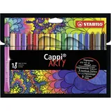 Stabilo Filzstift Cappi ARTY 18er Pack