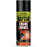 U-POL RAPTOR Engine Enamel | Motorlack | 1K Spraydose | Hitzebeständig bis 300°C | Motorblöcke & Motorraum | Schutz vor Hitze, Öl & Fahrzeugflüssigkeiten (gloss black/schwarz glänzend - 364ml)