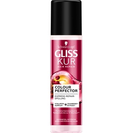 Schwarzkopf Gliss Kur Express-Repair-Spülung Colour Perfector (200 ml), Haarspülung für getöntes, gesträhntes oder gefärbtes Haar, Farbschutz und perfekte Kämmbarkeit