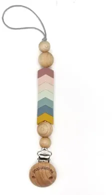 the cotton cloud Schnullerkette aus Silikon Little Chevron Candy