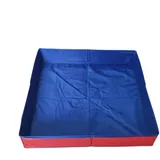 Hundepool Faltbar, Planschbecken Für Hunde, PVC Quadratisches Faltbares Hunde Badebecken, Hundebadewanne Platzsparende Badewanne Für Haus Garten Und Outdoor