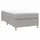 vidaXL Boxspringbettgestell Hellgrau 100x200 cm Stoff