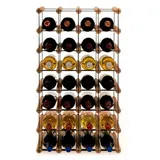 Proregal Weinregal Braun, Holz, Kiefer, Rechteckig, 42.5x72.5x24.5 cm, Wohnzimmer, Regale, Weinregale
